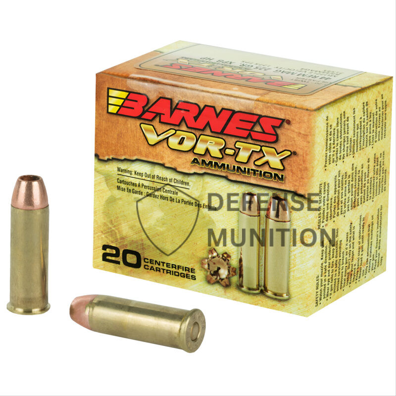 BARNES VOR-TX .44 MAG 225 GR XPB HP 1275 FPS 20 RD/BOX