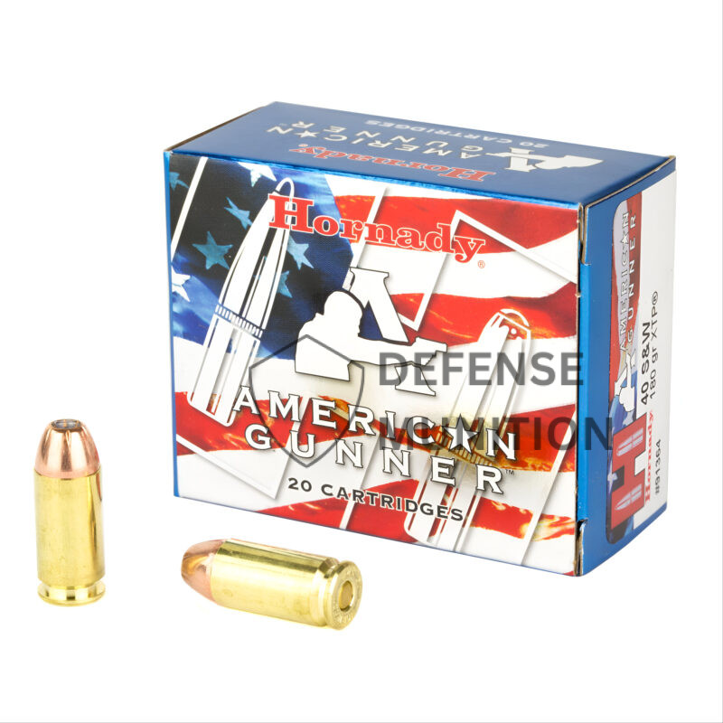 HORNADY AMERICAN GUNNER .40 S&W 180 GR XTP 950 FPS 20 RD/BOX