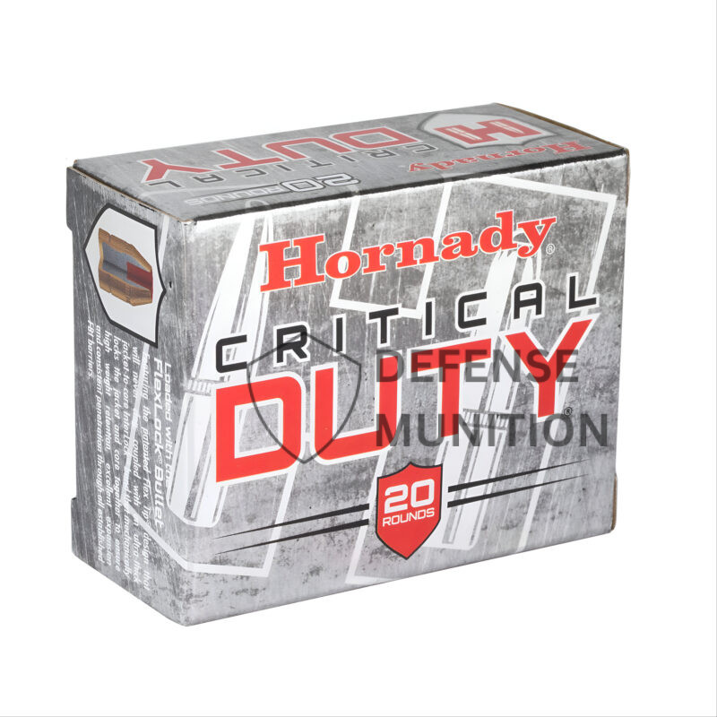 Hornady Critical Duty .40 S&W 175 GR FL 1010 FPS 20 RD/BOX